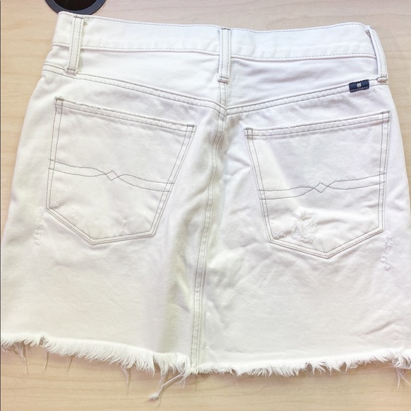 LUCKY BRAND OLD FAVORITE MINI Skirt Split front - Picture 7 of 8